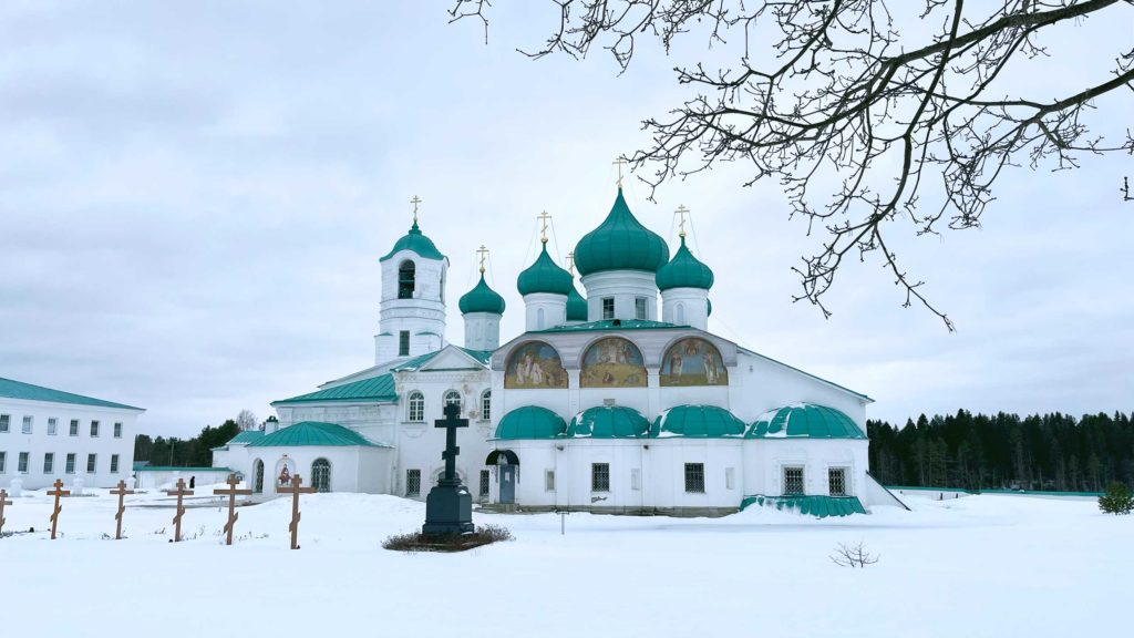 александро-свирский монастырь, зимой