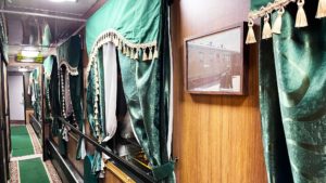 ретропоезд, интерьер