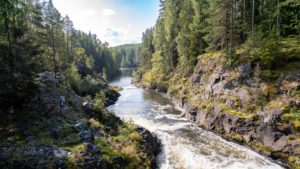 Водопад Кивач верхний порог