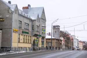 Сортавала в центре города зимой