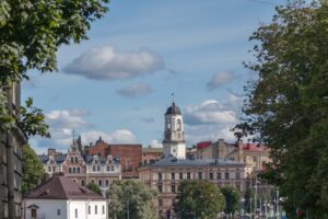 Башня с часами и старый город в Выборге, фото к туру Вкусы Выборга: гастрономическое путешествие по старинному городу