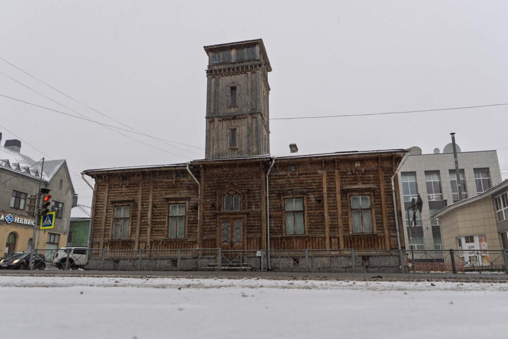 Старое деревянное здание Сортавалы