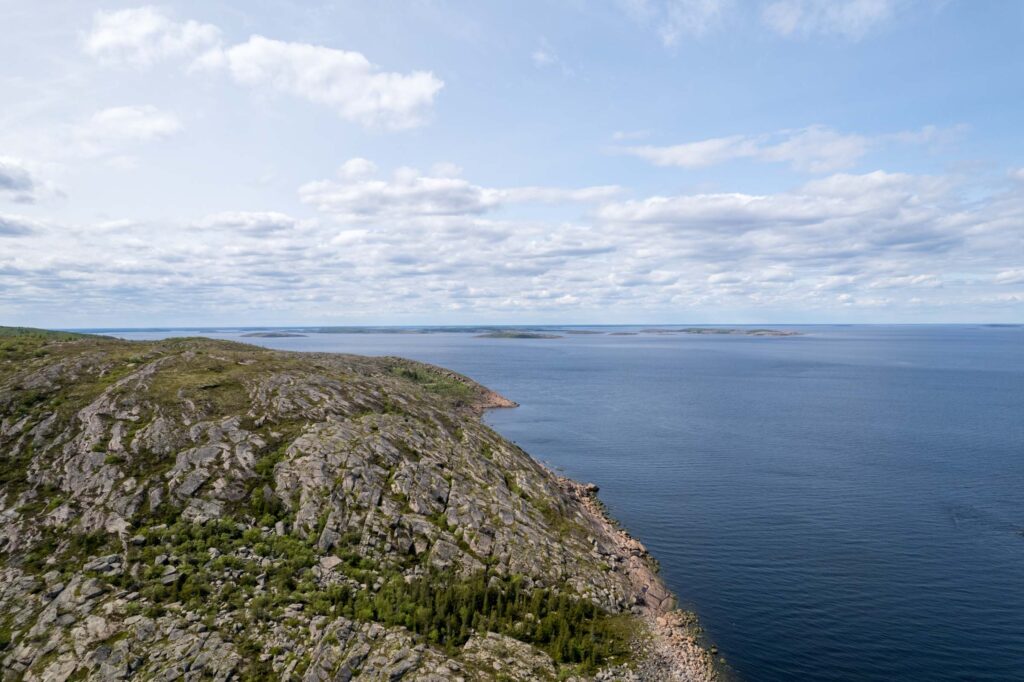 Соловецкие острова Архипелаг Кузова морской горизонт
