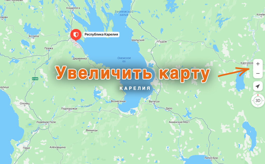 Карелия на карте России
